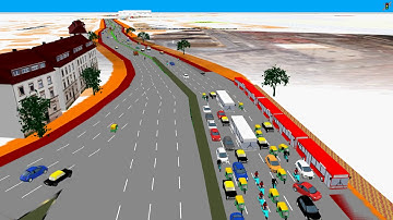 Kerbside Bus Lane proposal at BKC- Simulation in PTV Vissim