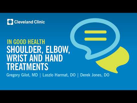 In Good Health: Shoulder, Elbow, Wrist and Hand Treatments
