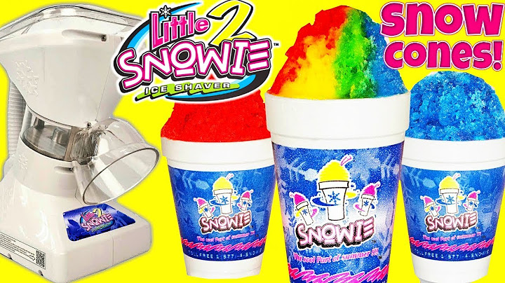 How to Make Snow Cones with Little Snowie 2 Shaved Ice Maker at Home Hawaiian Ice in Seconds!