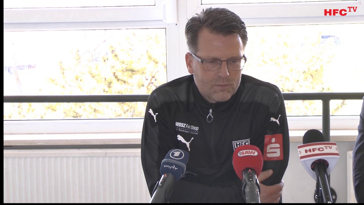 hfcc hawkmail 33. Spieltag: SV Meppen - Hallescher FC Pressekonferenz vor dem Spiel