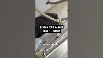 Common Reason Your Machine Won T Fill Water 4E 4C Error Code EXPLAINED 