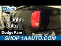 How to Replace Tail Lights Bulbs 2007-08 Dodge Ram