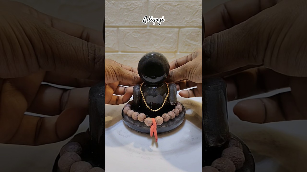 Ice 🧊 ke Adiyogi shiva idol 🙏📿