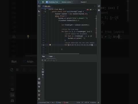 Programming 004: Christmas Tree #proramming #java #coding #shorts #short