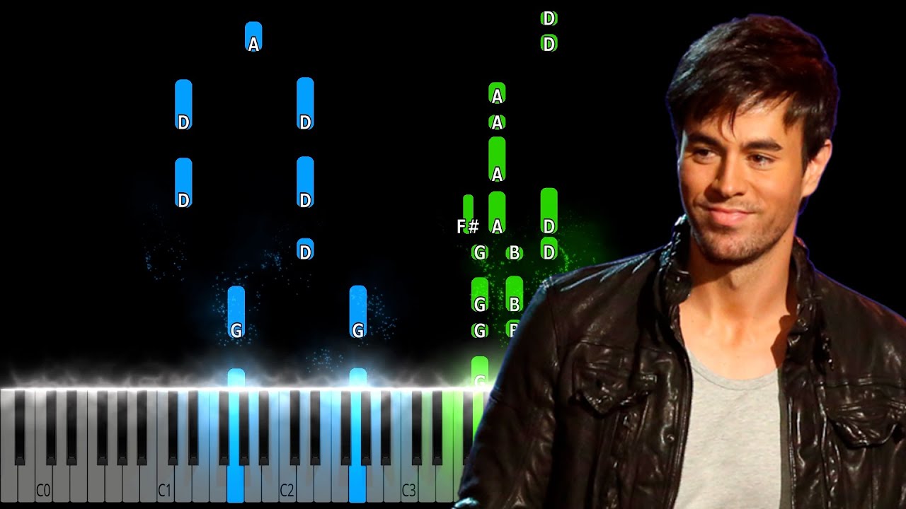 Enrique Iglesias - Bailando Piano Tutorial