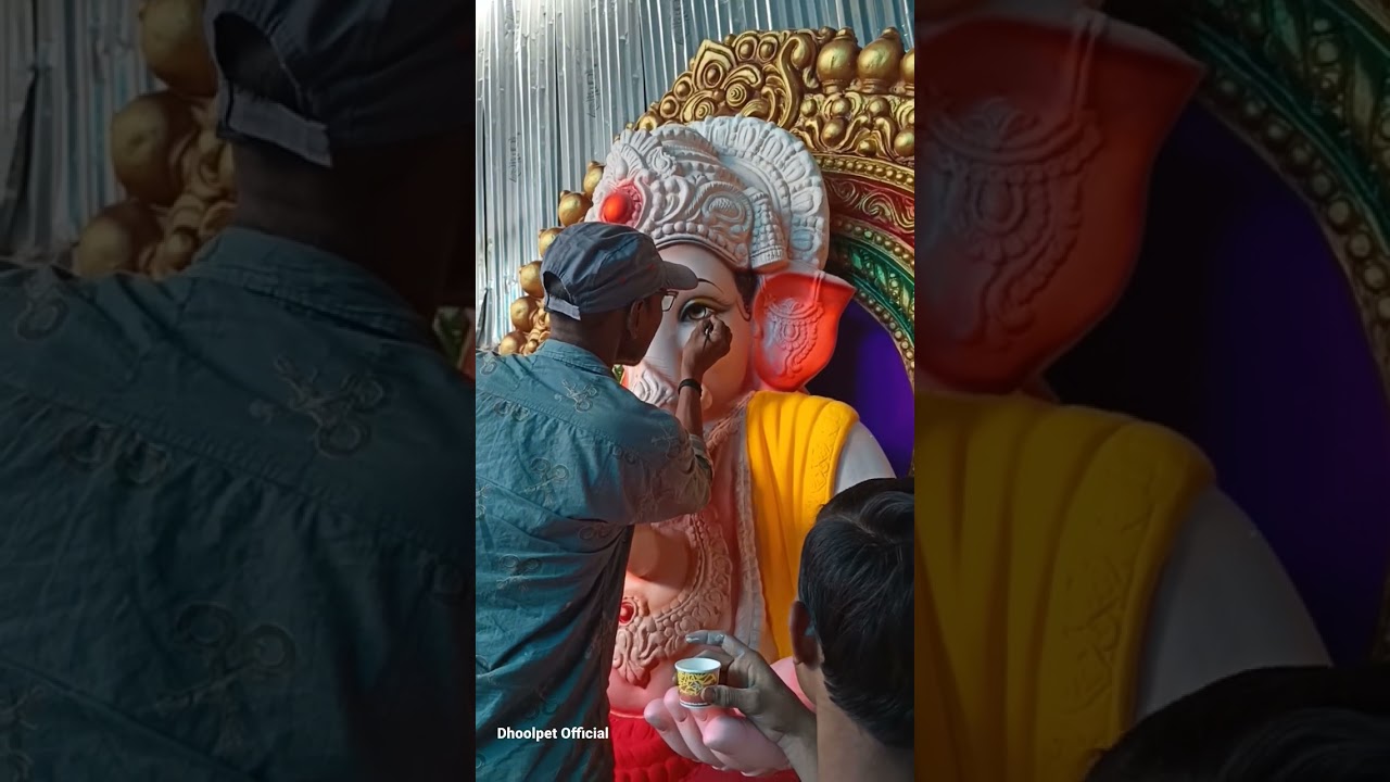 Ganesh Eye Painting 2022 | Dhruv Singh Kalakar Ganesh 2022 | Dhoolpet Ganesh 2022 Making