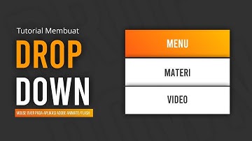 Tutorial Membuat Drop Down Mouse Over pada Adobe Animate/Flash | Desain Media Interaktif