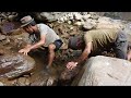 Fishing in  small river ll Primitive Technology