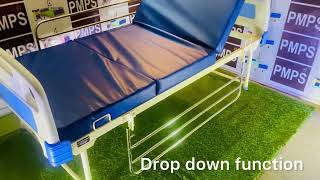 P.M.P.S.®Semi Fowler Beds with mattress & steel safety rails I 1- Function head elevation I