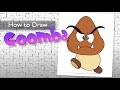 How to Draw Goomba 🕹 Mario Brothers 🕹 Art for Kids 🕹 Super Simple 🕹 Frazier Tales 🕹