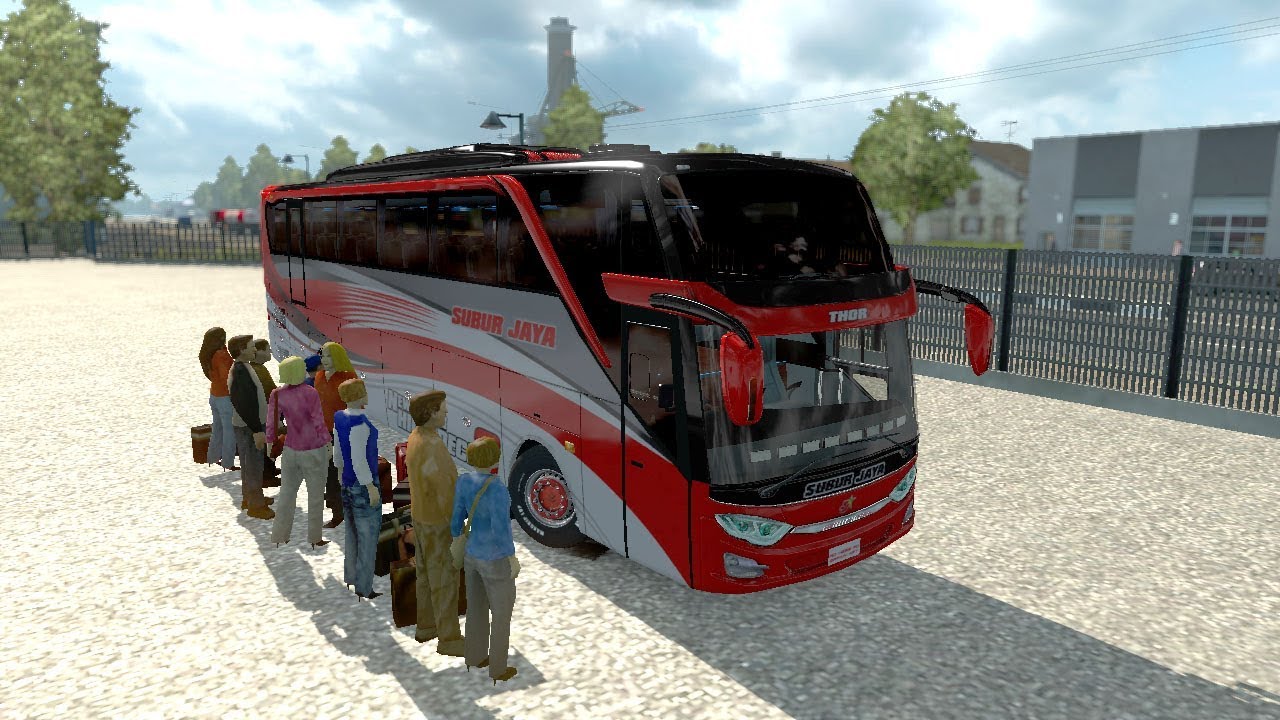 ETS 2 Bus Subur Jaya with Passenger at Map Jowo YouTube