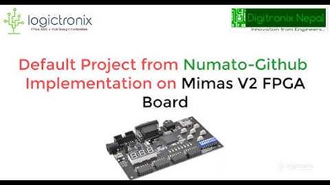 Numato Mimas V2- Building Github Project of VGA & Seven Segment