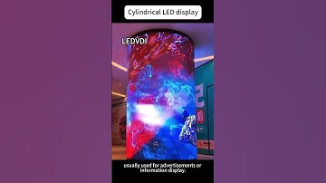 cylindrical led display seamless splicing by flexible module #flexible #ledscreen #led #exhibition