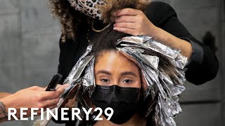 I Bleached My Natural Hair Blonde For The First Time | Hair Me Out | Refinery29