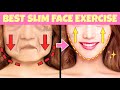 10mins Face Lift Exercise To Lose Face Fat at Home🔥 Get Rid Of Double Chin, Sagging Jowls