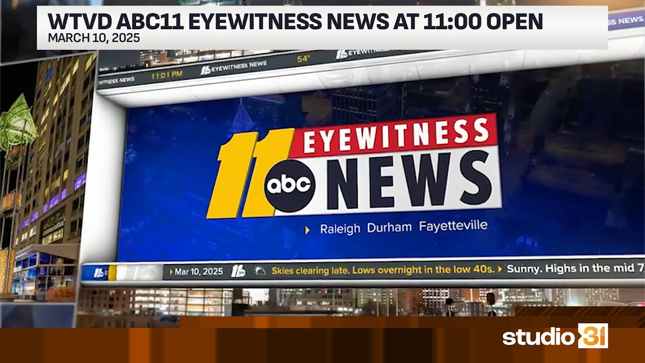 WTVD ABC11 Eyewitness News at 11:00 Open, 3/10/2025 - YouTube