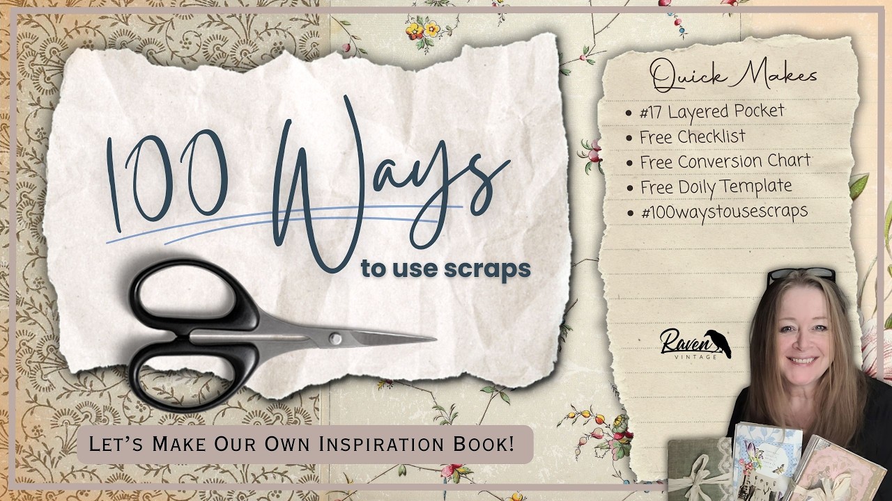 A Layered Scrap Pocket | 100 Ways to Use Scraps - Project #17