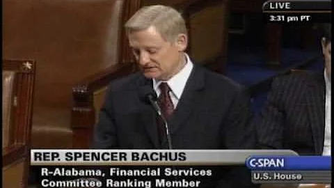 Congressman Spencer Bachus on the Auto Industry Bailout