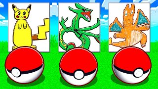 Choose Your Starter Pokémon from BAD DRAWINGS in Minecraft PIXELMON!