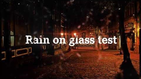 After Effects Rain Drop FX Test | Natalisea