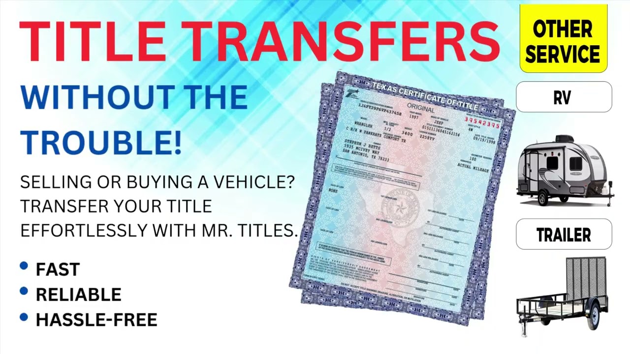 TITLE TRANSFER I MR-TITLES I