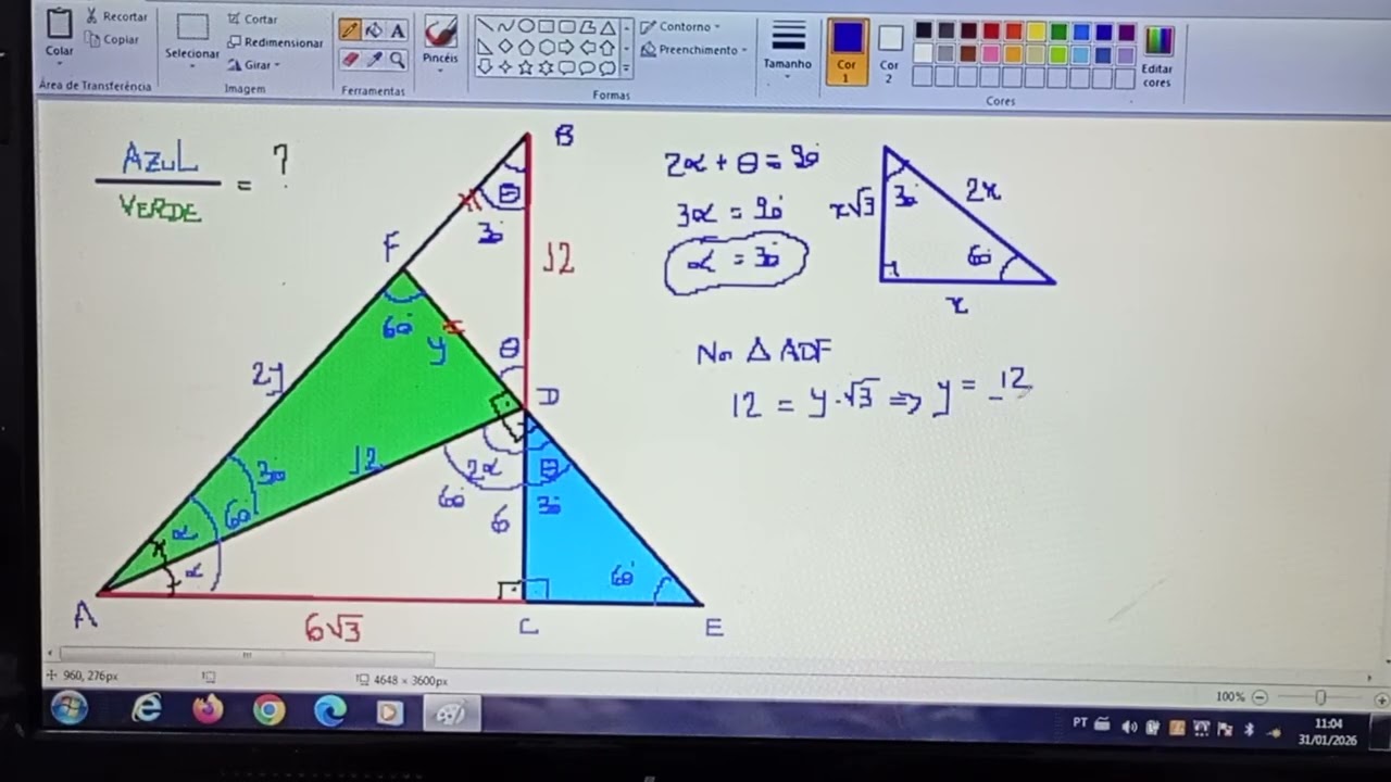 Triângulo egípcio resolve muitas questões!
