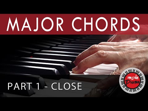 How to Play Piano Major Chords  - Part 1. Close Triad Chords