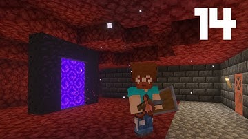Exploring the Nether in a Minecraft Forever World | Ep. 14