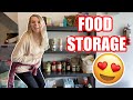 😍 FOOD STORAGE ORGANIZATION + TOUR 2020 (large pantry organization) // Rachel K