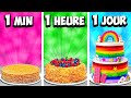 1 minute vs 1 heure vs 1 jour gteau par vanzai cuisine