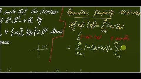 #MTH405 Lecture 29 Part 3 L1 (Sequence Space 02)