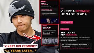 🔴V Promised to Reply to Her in 2014… What He Did 11 Years Later Is Unforgettable 💜