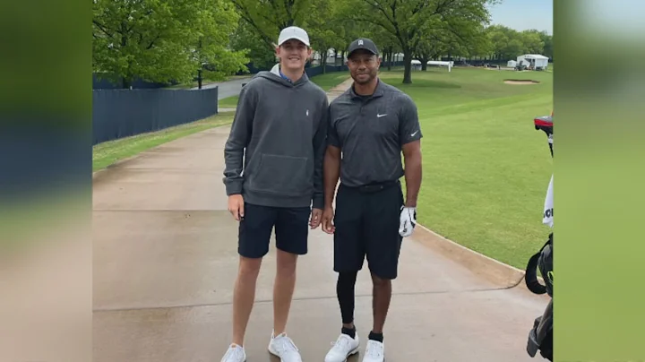 Jenks High School Students Meet Tiger Woods At Sou...