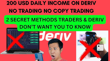 Earn 200 Usd Daily on Deriv Without Trading | Other Ways of Earning On Deriv | No Trading Required