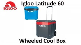 ⁣Igloo Latitude 60 Roller Wheeled Ice Cool Box 56 Litre UK