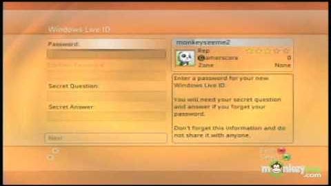 Xbox Live Creating a Windows Live ID ( MonkeySee)