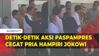 Detik-Detik Aksi Paspampres Sebelum Cegat Pria Hampiri Jokowi saat di Konawe