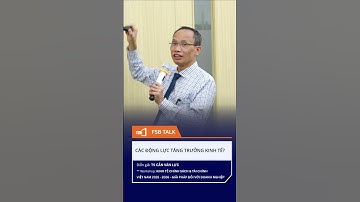 Các động lực tăng trưởng kinh tế (Phần 1) - Chia sẻ của TS Cấn Văn lực tại Hội thảo FSB