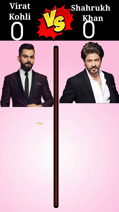 Virat Kohli 🆚 Shahrukh Khan ❓#comparison#ytshorts#youtubeshorts