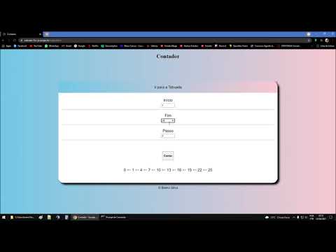 Contador e Tabuada em Javascript HTML CSS