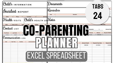 Co-Parenting Planner Spreadsheet (Excel)