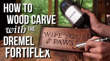 How to Wood Carve/Power Carve with the Dremel Fortiflex