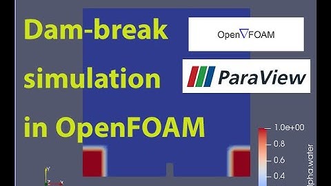 Dam-break simulation in OpenFOAM (complete and short video)