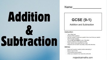 Addition and Subtraction With Numbers | GCSE Maths (9-1)