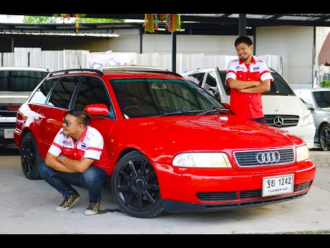 แดงแป๊ด รถแวนยุค90ห้ามพลาด Audi A4 B5 Avant V6 2 4 หายากนะจะบอกให้