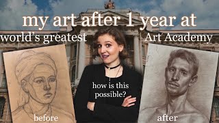 how my art has changed after 1 year at world's greatest Art Academy