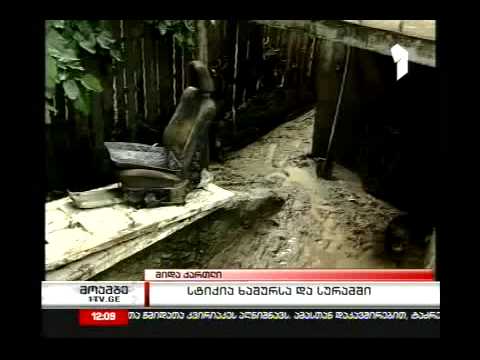 სტიქიამ სურამისა და ხაშურის მოსახლეობა დააზარალა