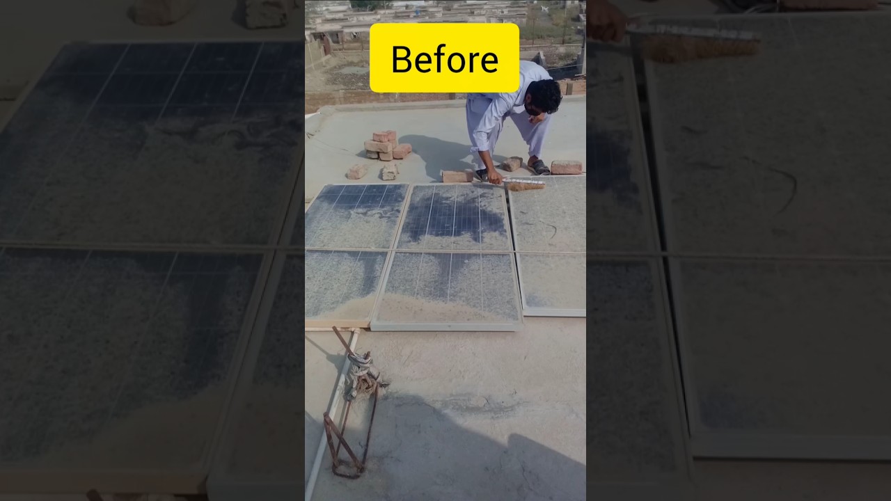 How to clean solar panel