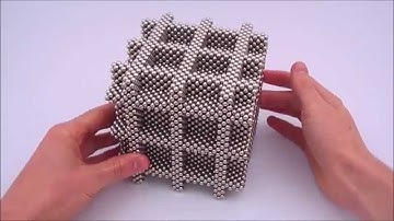 Intersecting Diagonal Solid Squares Cube (Zen Magnets)