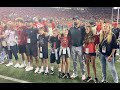 Ohio State&#39;s Ryan Day and family join in singing Carmen Ohio after win over Toledo
